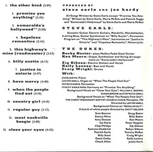 Steve Earle And The Dukes* : The Hard Way (CD, Album)