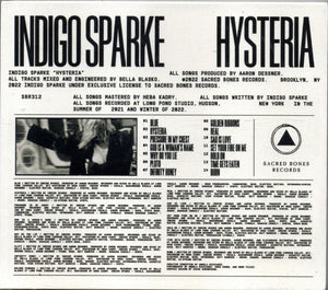 Indigo Sparke : Hysteria (CD, Album)