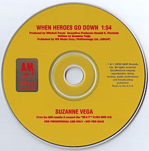 Load image into Gallery viewer, Suzanne Vega : When Heroes Go Down (CD, Single, Promo, car)
