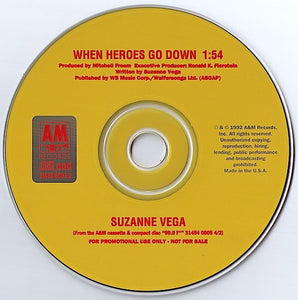 Suzanne Vega : When Heroes Go Down (CD, Single, Promo, car)