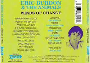 Eric Burdon & The Animals : Winds Of Change (CD, Album, RE)