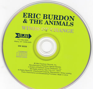 Eric Burdon & The Animals : Winds Of Change (CD, Album, RE)