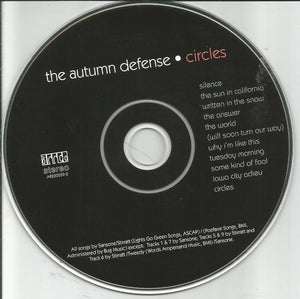 The Autumn Defense : Circles (CD, Album, Dig)