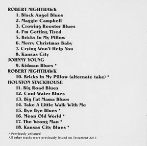 Robert Nighthawk With Johnny Young (3), John Wrencher* / Houston Stackhouse With Robert Nighthawk, Peck Curtis* : Masters Of Modern Blues (CD, Comp, RE)