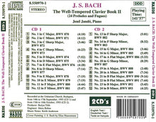 Load image into Gallery viewer, J. S. Bach*, Jenő Jandó* : The Well-Tempered Clavier Book II (24 Preludes And Fugues) (2xCD)
