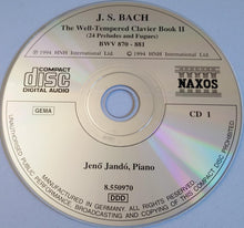 Load image into Gallery viewer, J. S. Bach*, Jenő Jandó* : The Well-Tempered Clavier Book II (24 Preludes And Fugues) (2xCD)
