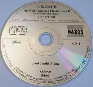 J. S. Bach*, Jenő Jandó* : The Well-Tempered Clavier Book II (24 Preludes And Fugues) (2xCD)