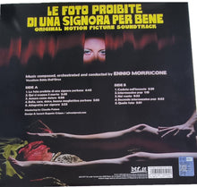 Load image into Gallery viewer, Ennio Morricone : Le Foto Proibite Di Una Signora Per Bene (Original Motion Picture Soundtrack) (LP, Album, Ltd, RE, Gre)
