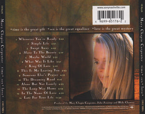 Mary Chapin Carpenter : Time* Sex* Love* (CD, Album)