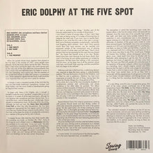 Load image into Gallery viewer, Eric Dolphy : At The Five Spot Volume 1. (LP, RE, Cle)
