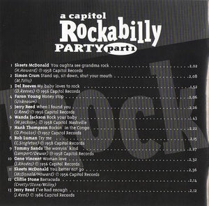 Various : A Capitol Rockabilly Party Part 1 (CD, Comp)