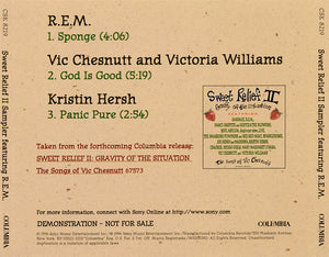 Various : Sweet Relief II Sampler Featuring R.E.M. (CD, Promo, Smplr)