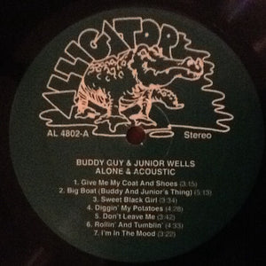 Buddy Guy & Junior Wells : Alone & Acoustic (LP, Album, RE, 180)