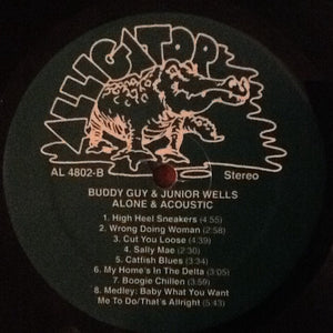 Buddy Guy & Junior Wells : Alone & Acoustic (LP, Album, RE, 180)