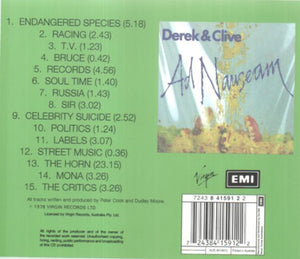 Derek & Clive : Ad Nauseam (CD, Album)