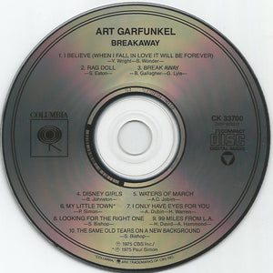 Art Garfunkel : Breakaway (CD, Album, RE, RM)