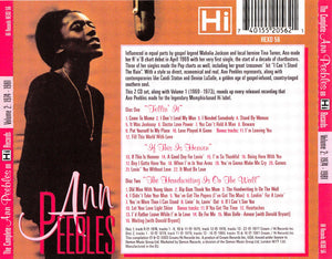 Ann Peebles : The Complete Ann Peebles On Hi Records Volume 2: 1974 - 1981 (2xCD, Comp)