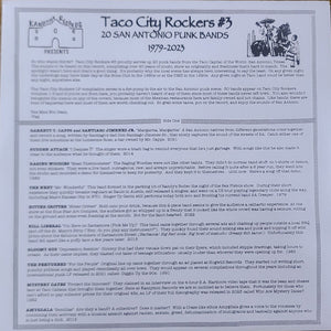 Various : Taco City Rockers #3 20 San Antonio Punk Bands 1979-2023 (12", Album, Comp)