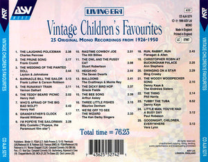 Various : Vintage Children's Favourites (CD, Comp, Mono)