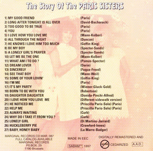 The Paris Sisters : The Story Of The Paris Sisters (CD, Comp, Unofficial)