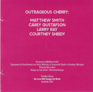 Outrageous Cherry : Why Don't We Talk About Something Else (CD, EP)