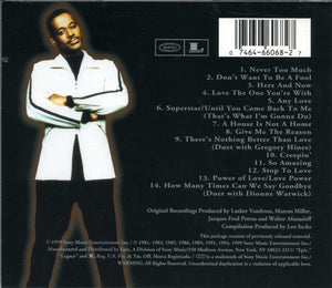 Luther Vandross : Greatest Hits (CD, Comp, RM)