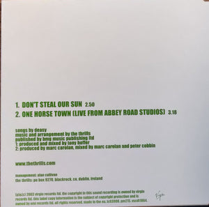 The Thrills : Don't Steal Our Sun (CD, Single)