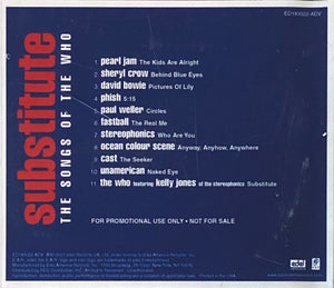 Various : Substitute (The Songs Of The Who) (CDr, Advance, Comp, Promo)