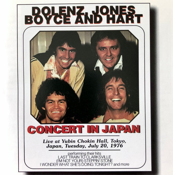 Dolenz*, Jones*, Boyce & Hart : Concert In Japan (CD, Album, RE)