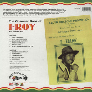 I-Roy : The Observer Book Of Roy Samuel Reid (LP, Comp)