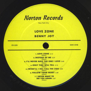 Benny Joy : Love Zone (The Benny Joy Story 1957-61 Vol. 5) (LP, Comp)