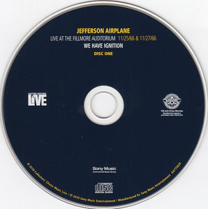 Jefferson Airplane : Live At The Fillmore Auditorium 11/25/66 & 11/27/66 (We Have Ignition) (2xCD)