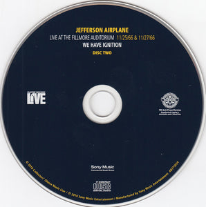 Jefferson Airplane : Live At The Fillmore Auditorium 11/25/66 & 11/27/66 (We Have Ignition) (2xCD)