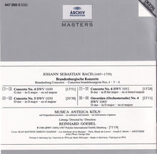 Load image into Gallery viewer, Bach* - Musica Antiqua Köln, Goebel* : Brandenburgische Konzerte 4 • 5 • 6 (CD, Album, RE, RM)
