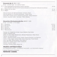 Load image into Gallery viewer, Bach* - Musica Antiqua Köln, Goebel* : Brandenburgische Konzerte 4 • 5 • 6 (CD, Album, RE, RM)
