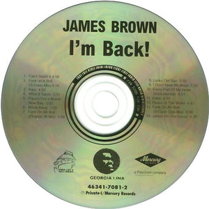 Buy James Brown : I'm Back (CD) Online for a great price