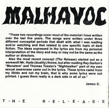 Load image into Gallery viewer, Malhavoc : The Release (CD, Album)

