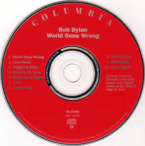 Bob Dylan : World Gone Wrong (CD, Album, RE)