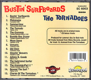 The Tornadoes : Bustin' Surfboards (CD, Album, Mono, RE)