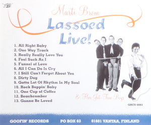 Marti Brom & Her Jet-Tone Boys* : Lassoed Live! (CD, Album)