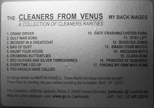 The Cleaners From Venus* : My Back Wages (CD)