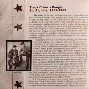 Various : Truck Driver's Boogie: Big Rig Hits, 1939-1969 (CD, Comp)