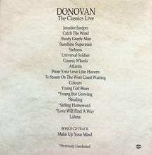 Load image into Gallery viewer, Donovan : The Classics Live (CD, Album, RE)

