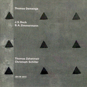 Thomas Demenga - J.S. Bach* / B.A. Zimmermann* : J.S. Bach / B.A. Zimmermann (CD, Album)