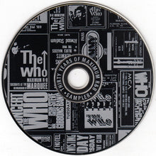 Load image into Gallery viewer, The Who : Thirty Years Of Maximum R&amp;B Sampler (CD, Promo, Smplr)
