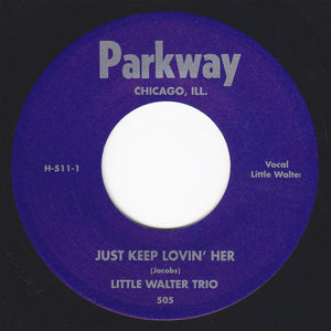 Little Walter Trio / Baby Face Leroy Trio : Just Keep Lovin' Her / Boll Weevil (7", Single, Mono, Ltd)