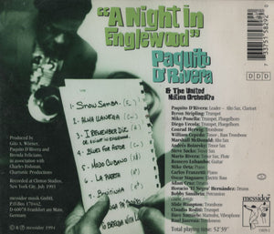 Paquito D'Rivera & The United Nation Orchestra : A Night In Englewood (CD, Album)