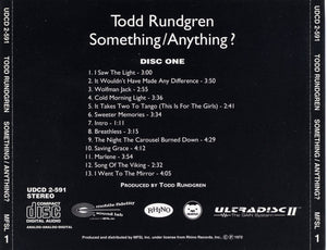 Todd Rundgren : Something / Anything? (2xCD, Album, Gol)