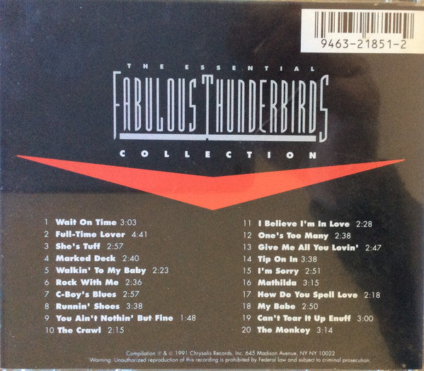 Buy The Fabulous Thunderbirds : The Essential Fabulous Thunderbirds (CD ...