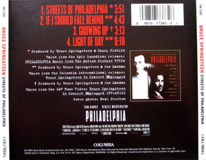 Bruce Springsteen : Streets Of Philadelphia (CD, Maxi)